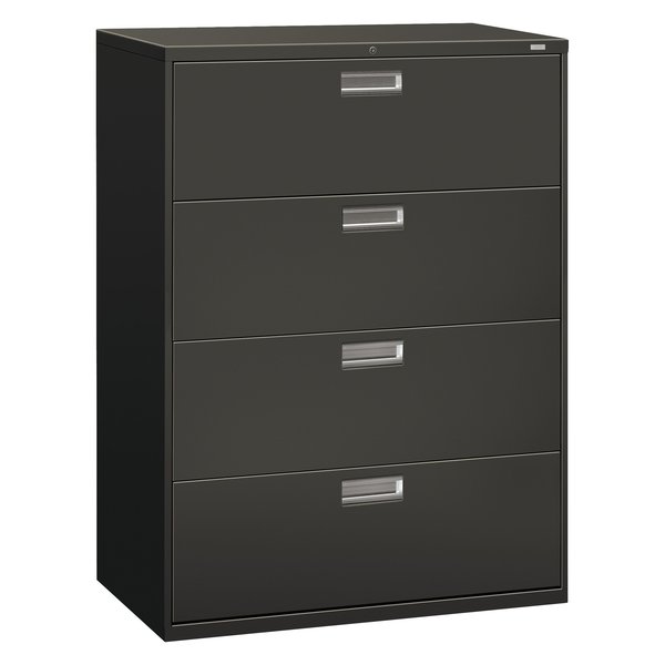 Hon 42" W 4 Drawer File Cabinet, Charcoal, A4/Legal/Letter H694.L.S